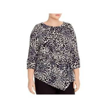 Taupe Silver Star Print Silky One Size 3/4 Sleeve Top RRP £45.00 Taupe Silver Star Print Silky One Size 3/4 Sleeve Top RRP £45.00